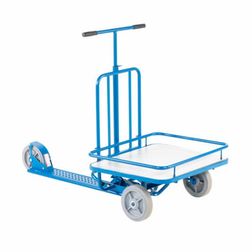 Løbehjul med lad. 150kg. Blå.