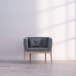 Lænestol Ito Soft 1, eg/lysegrå