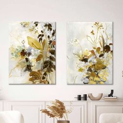 Malerier Flock of Flowers, sæt af 2 stk. 60x80 cm