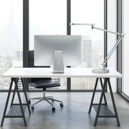 Skrivebordslampe Mambo LED, sølv