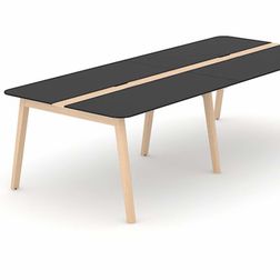 Mødebord Organic m. kabelbakke 120x280