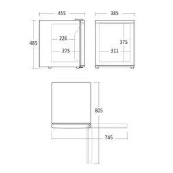Minibar Scandomestic MB 32 BE