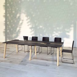 Mødebord Organic m. kabelbakke 120x240