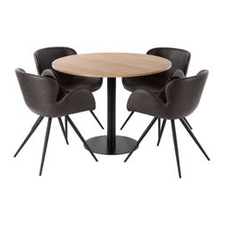 Møbelsæt Van doren bord Ø100 cm, m. 4 stole