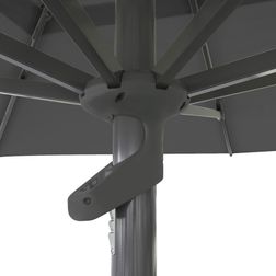 Stor parasol Mozzo 4x4 m, grå