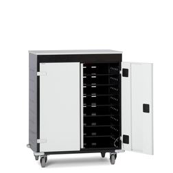 PC-vogn 16 rum med opladning, sort/grå