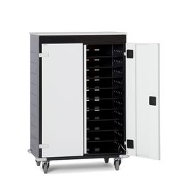 PC-vogn 20 rum med opladning, sort/grå