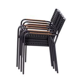 Udendørs stabelstole 4 stk. Piazza Rialto