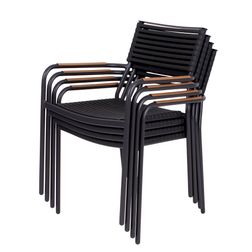 Udendørs stabelstole 4 stk. Piazza Rialto