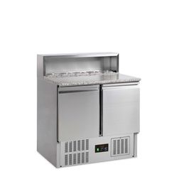 Pizzabord Tefcold G-Line GP92 m Granitbordplade og Kølebrønd