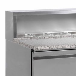 Pizzabord Tefcold G-Line GP93 m Granitbordplade og Kølebrønd