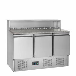 Pizzabord Tefcold G-Line GP93 m Granitbordplade og Kølebrønd