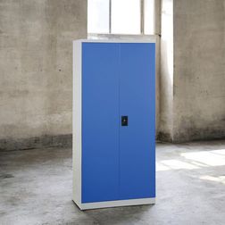 Materialeskab UniFix 45x100x200h Grå/Blå