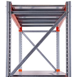 Lagerreol 2-Fag 80x375x250h cm