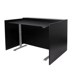 Receptionsskranke Luno 170 cm, sort