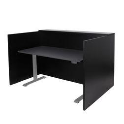 Receptionsskranke Luno 170 cm, sort