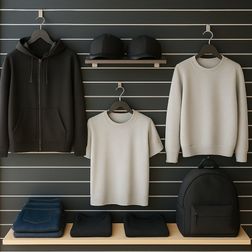 Rillepanel 120x120 cm, antracit