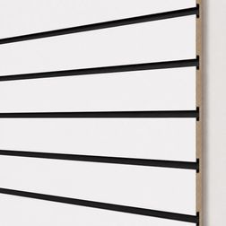 Rillepanel Basic+ 120x120, Hvid, 2pak