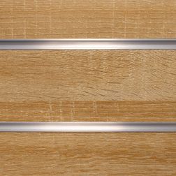 Rillepanel 120x120 cm Basic+, rustik eg