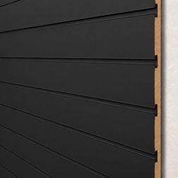 Rillepanel Basic+120x120 cm, sort, 2pak