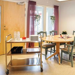 Rullebord 3 hylder, stor. Rustfri