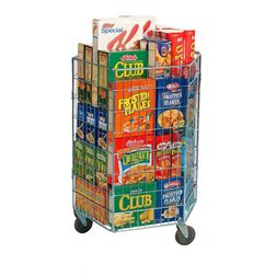 Salgsvogn i net, elforzinket inkl. Hjul