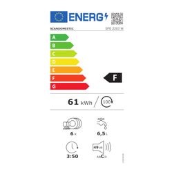 Bordopvaskemaskine Scandomestic SFO 2203 W