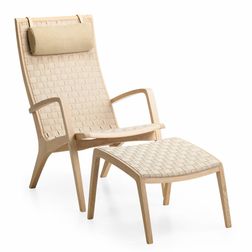 Lænestol Ara 1, eg/sand flet