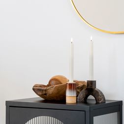 Skål i teaktræ Ø30x10h cm, natur