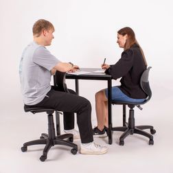 Togo funktionsstol m. ophæng, sort