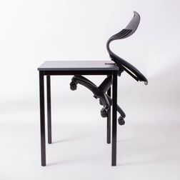 Togo funktionsstol m. ophæng, sort