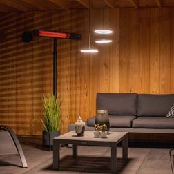 Terrassevarmer Sunred Dark gulv 2500W