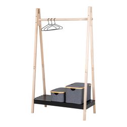 Tøjstativ Frankfurt, natur/sort