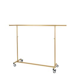 Tøjstativ 600 m. klap sammen funktion, guld