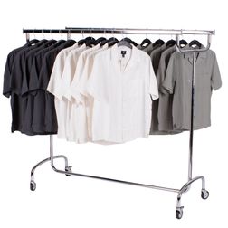 Tøjstativ L143, m. dobbelt bøjlestang