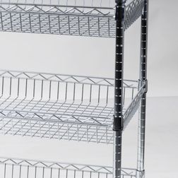 Trådhylde kurv Wirefix 46x91 cm, blank