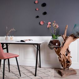 Træskulptur Waterdrop 100h cm, teak