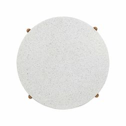 Udendørs sofabord Terracina Ø84 cm, hvid