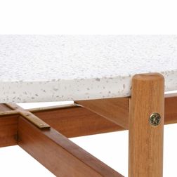 Udendørs sofabord Terracina Ø84 cm, hvid