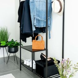 Blomsterstandere i stål FLOW 2 stk. sort