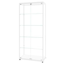 Glasvitrine Diamond 8, hvid