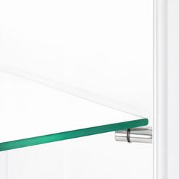 Glasvitrine Diamond 8, hvid