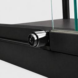 Glasmontre Emerald m. skydelåger og lås
