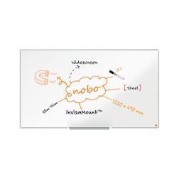 Widescreen whiteboard Nobo stål 122x69 cm