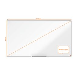 Widescreen whiteboard Nobo stål 155x87 cm