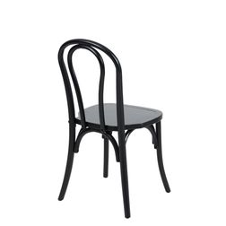 Wienerstol 3  53x51x89h cm, sort