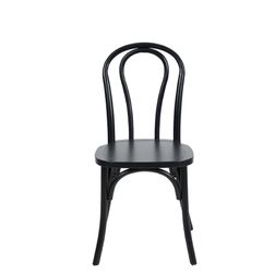 Wienerstol 3  53x51x89h cm, sort