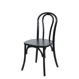 Wienerstol 3  53x51x89h cm, sort