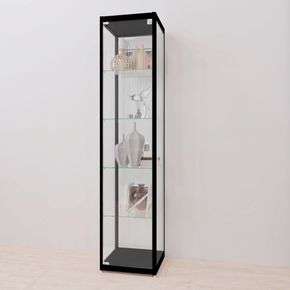 Glasvitrine Diamond 4, sort