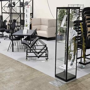 Glasvitrine Diamond 4L, m. lys